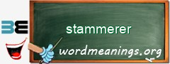 WordMeaning blackboard for stammerer